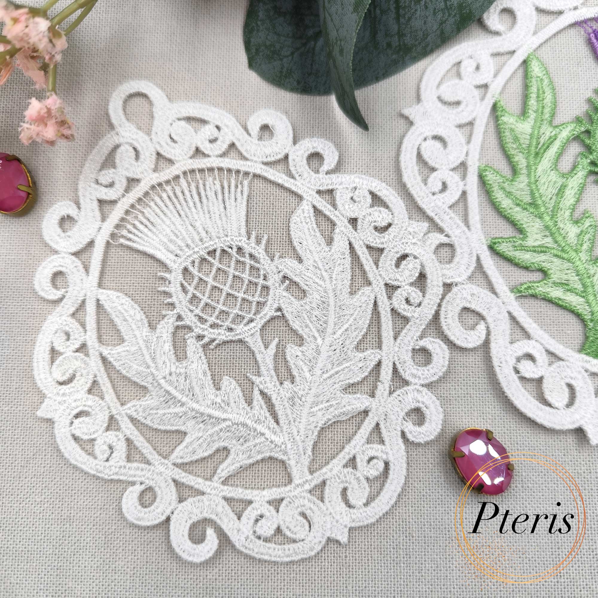 FSL Thistle Ornament Embroidery Design
