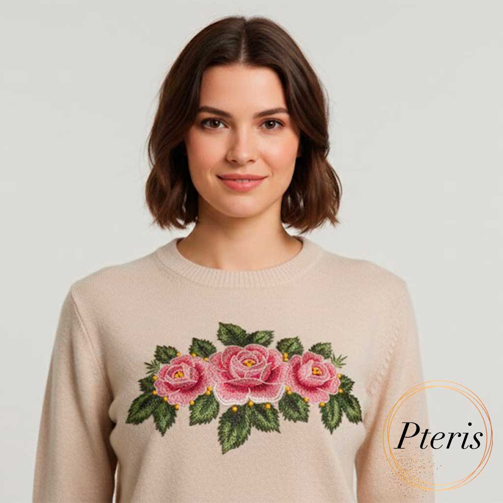 Pink-Roses-Machine-Embroidery-Design