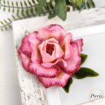 3D Rose FSL machine embroidery design freestanding lace flower
