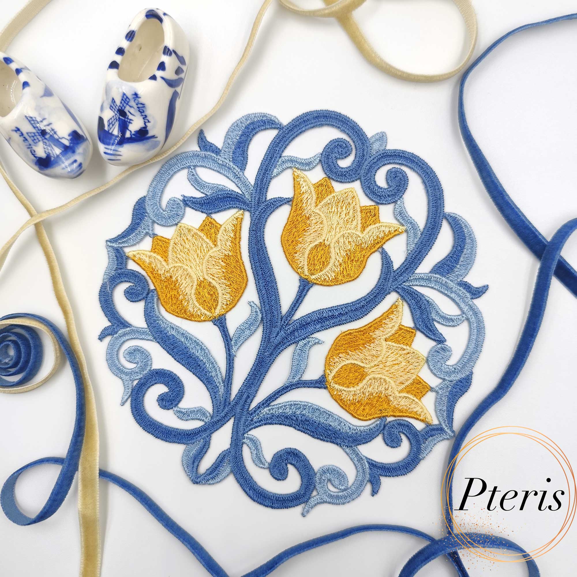 Tulip Embroidery Design FSL