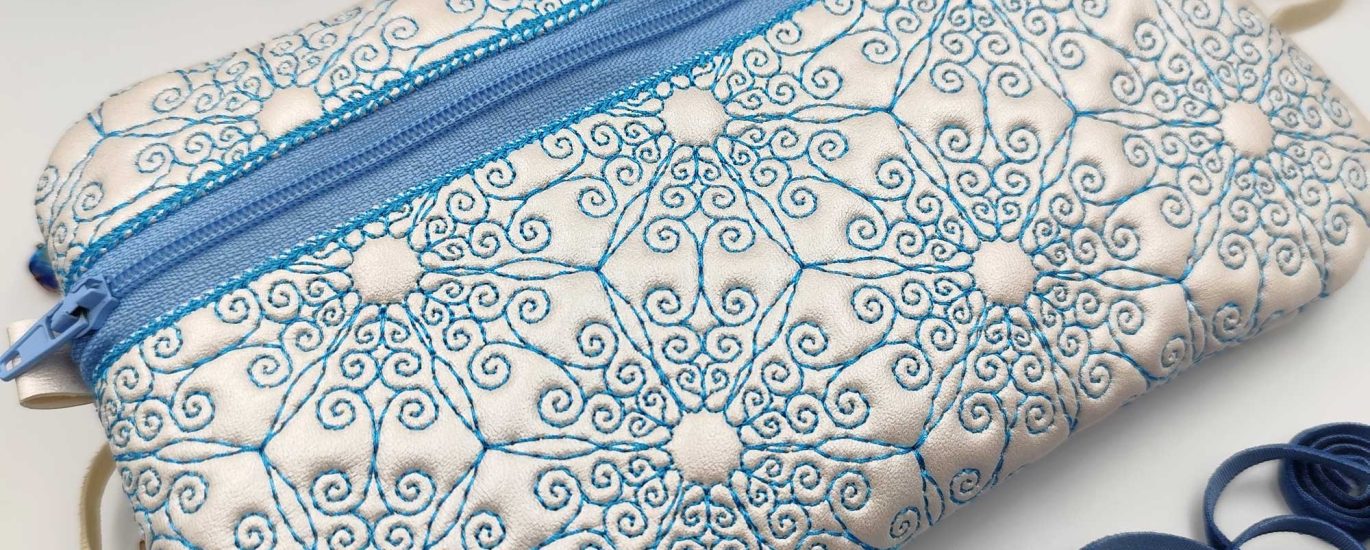 In the Hoop Zipper Pouch Embroidery Design