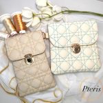 Quilted Phone Bag ITH design with luxury gold hardware