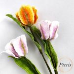 FSL 3D Tulip Embroidery Design - Freestanding Lace Interior Flower Set