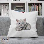 Elegant Cat Portrait - Detailed Feline Machine Embroidery Design