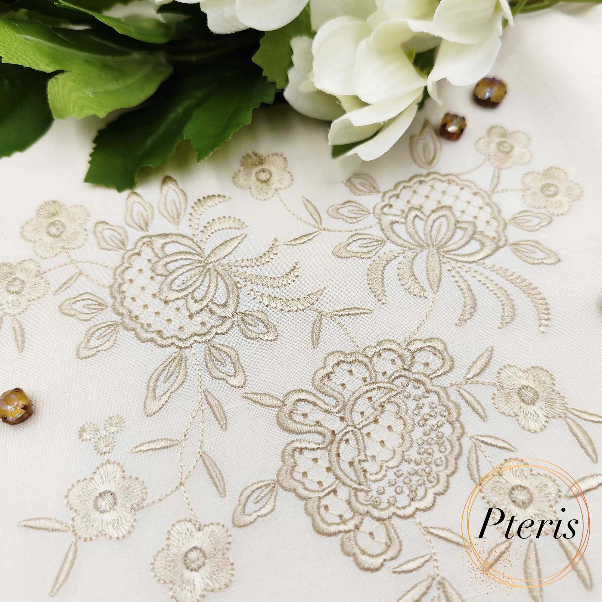 Elegant Vintage Floral Arrangement - Machine Embroidery Design - Image 4