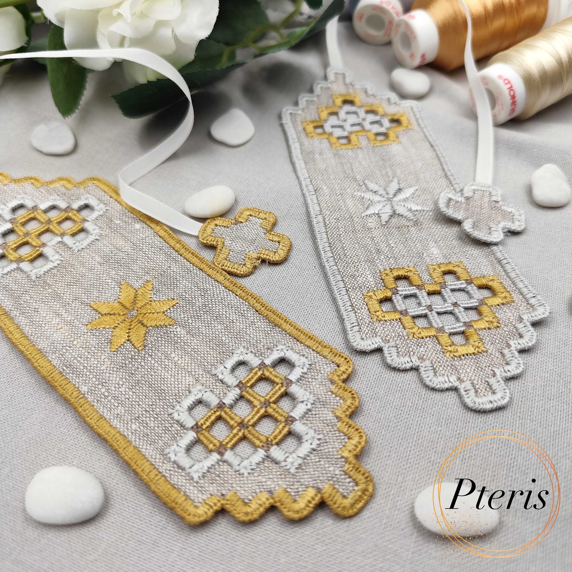 Hardanger Lace Bookmark - Freestanding Machine Embroidery Design - Image 5