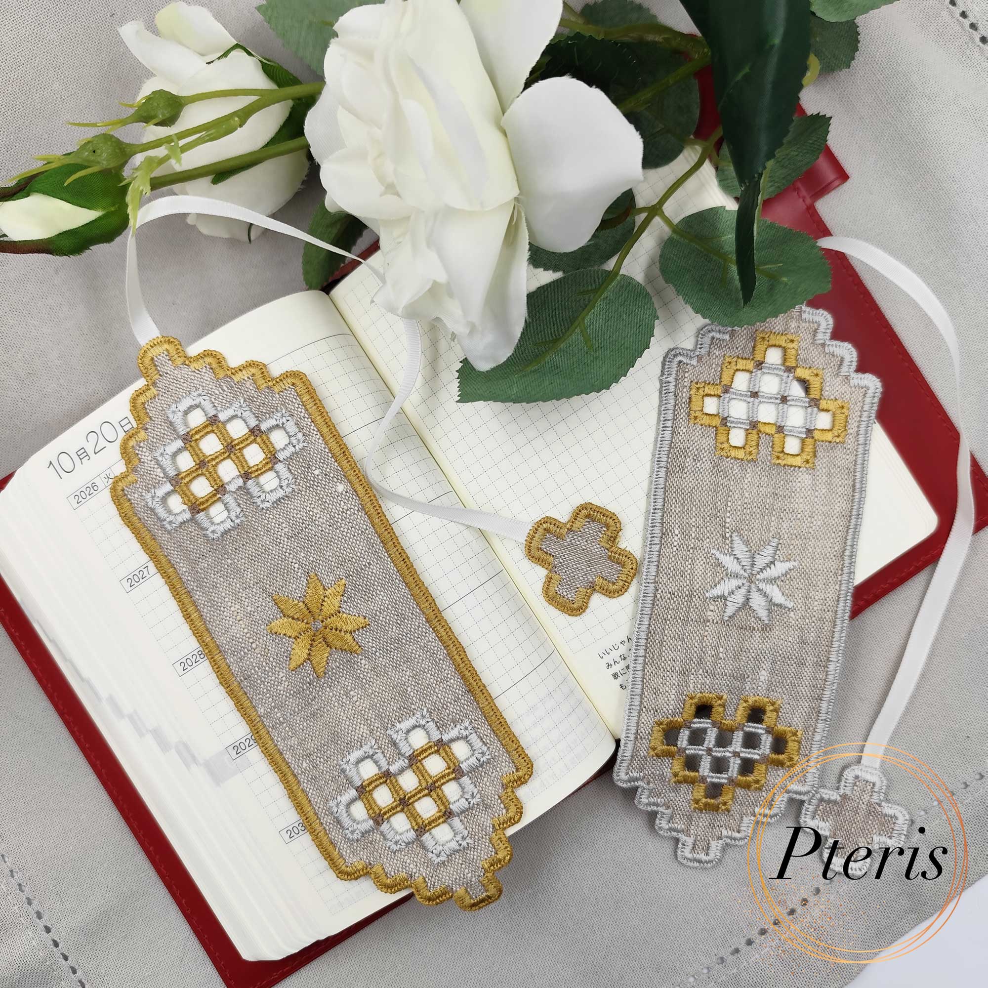 Hardanger Lace Bookmark - Freestanding Machine Embroidery Design - Image 4