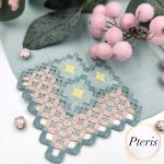 Hardanger Lace Napkin Corner - All-in-the-Hoop Machine Embroidery Design
