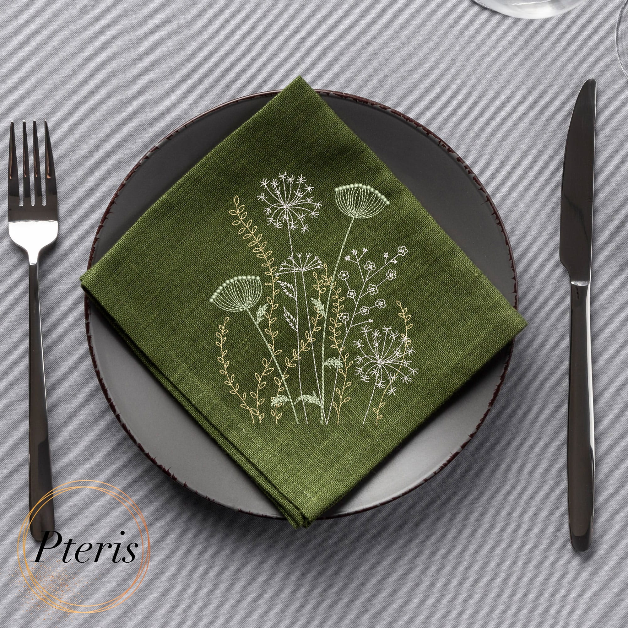 Meadow Grasses & Wildflowers - Delicate Botanical Machine Embroidery Design - Image 2