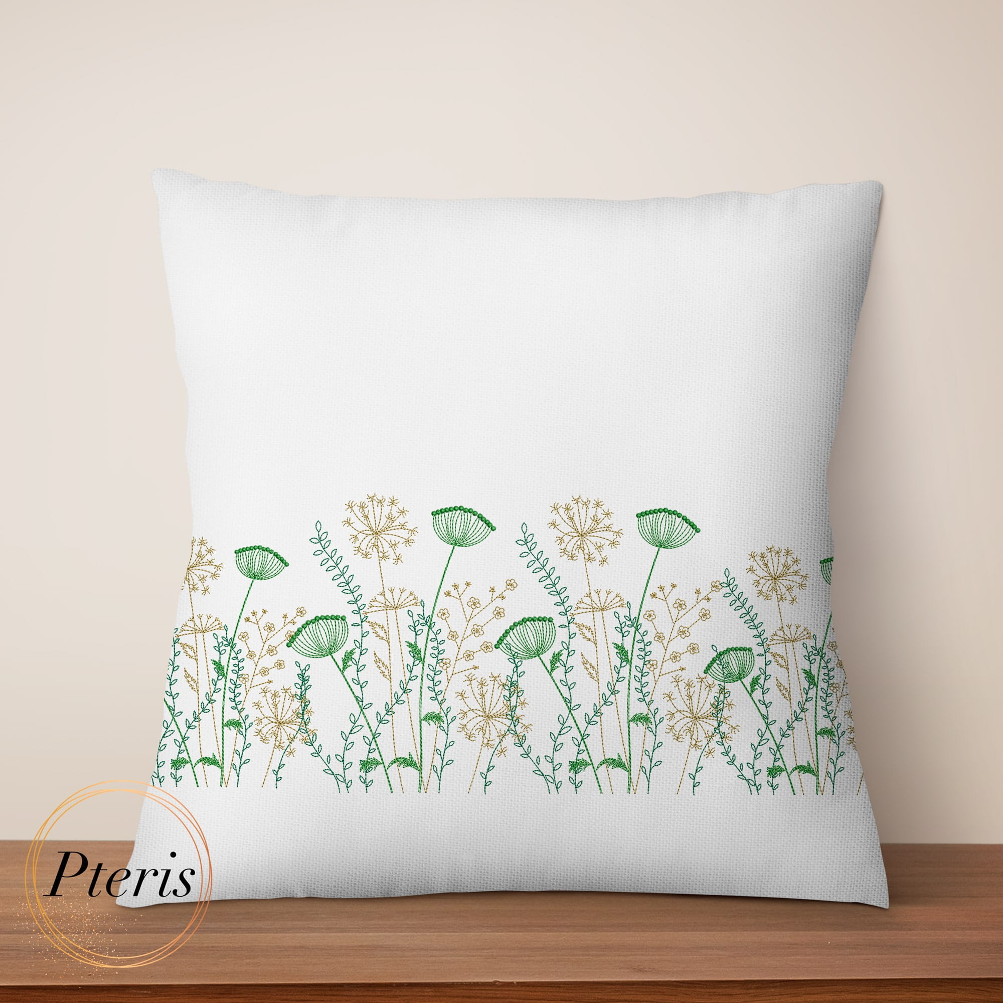 Meadow Grasses & Wildflowers - Delicate Botanical Machine Embroidery Design - Image 4