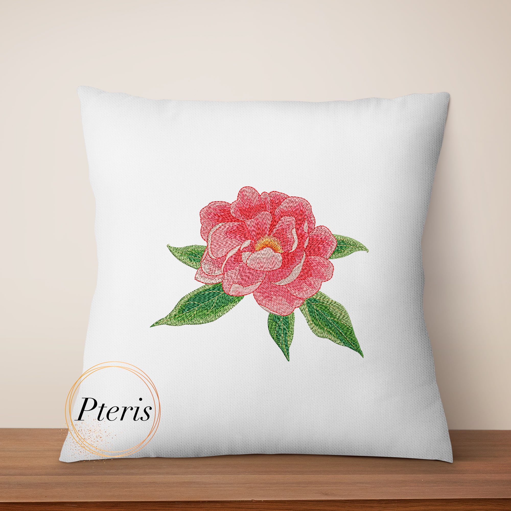 Lush Peony Flower - Detailed Botanical Machine Embroidery Design - Image 2