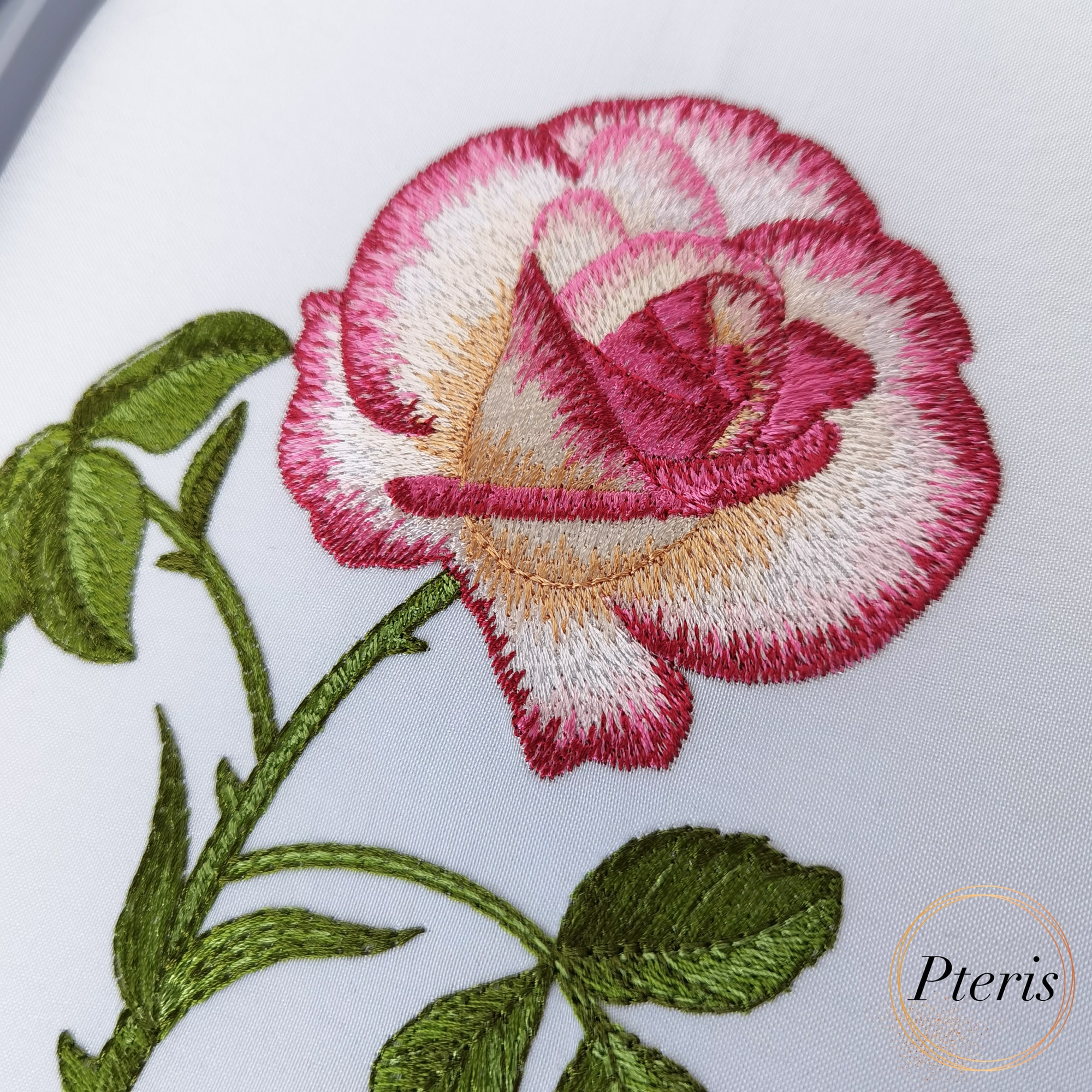 Rose in Bloom - Realistic Floral Machine Embroidery Design - Image 5
