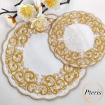Round Cutwork Doily & Cocktail Napkin - Machine Embroidery Design