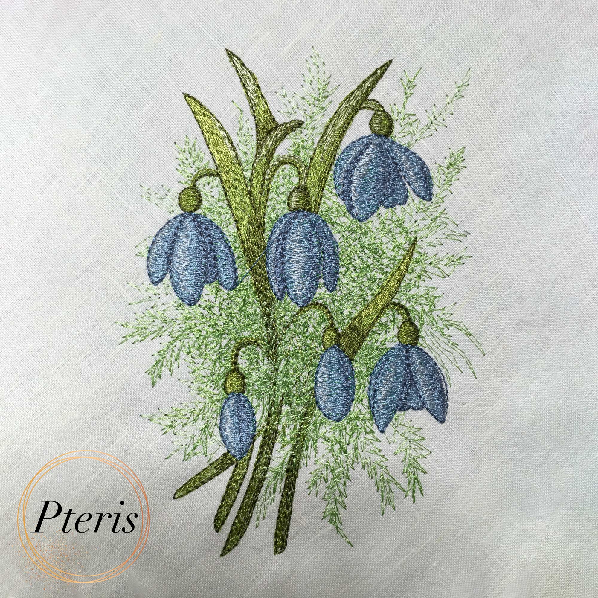 Spring Snowdrops Bouquet Machine Embroidery Design - Easter Floral Digital File - Image 4
