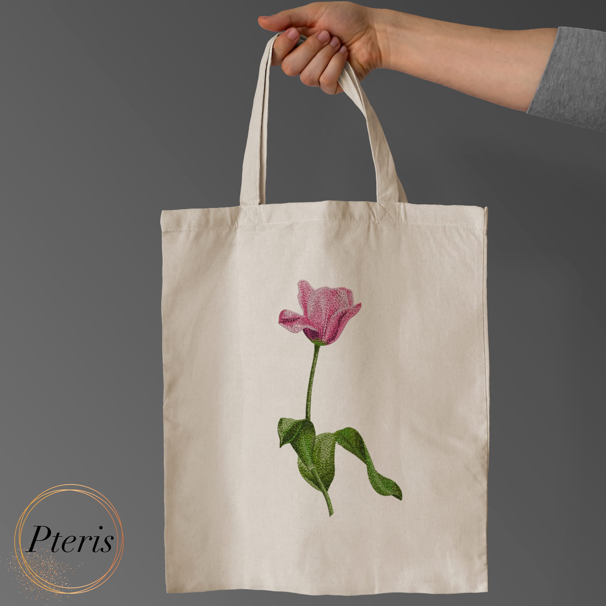 Elegant Tulip Machine Embroidery Design - Floral Digital Embroidery File - Image 3