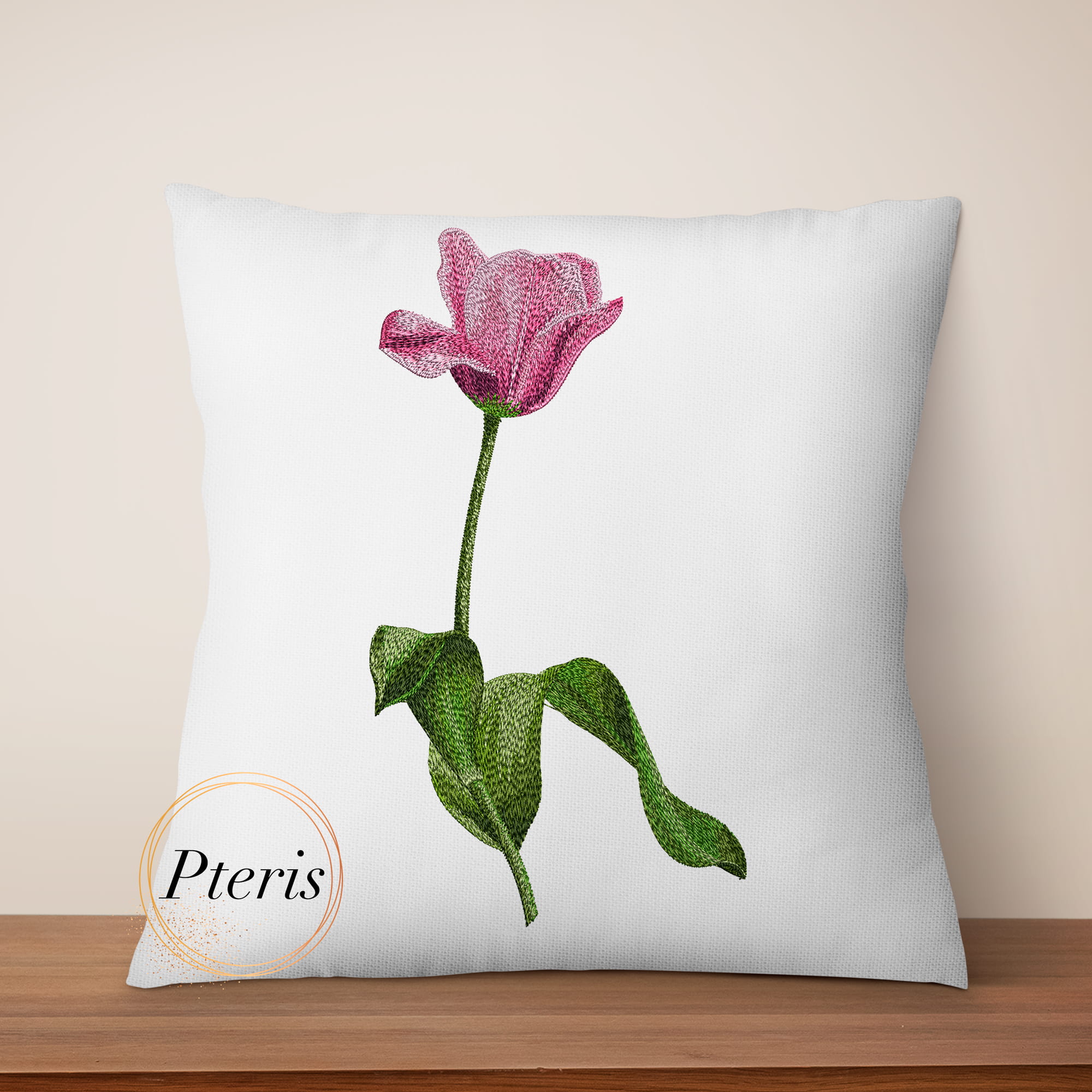 Elegant Tulip Machine Embroidery Design - Floral Digital Embroidery File - Image 5